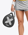 Woman Wearing Padel Tennis Uniform Mockup