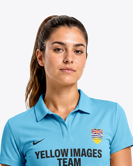 Woman Wearing Padel Tennis Uniform Mockup