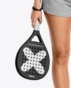 Woman Wearing Padel Tennis Uniform Mockup