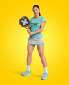 Woman Wearing Padel Tennis Uniform Mockup