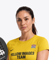 Woman Wearing Padel Tennis Uniform Mockup