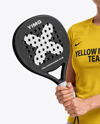 Woman Wearing Padel Tennis Uniform Mockup