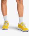 Woman Wearing Padel Tennis Uniform Mockup