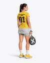 Woman Wearing Padel Tennis Uniform Mockup