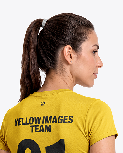 Woman Wearing Padel Tennis Uniform Mockup
