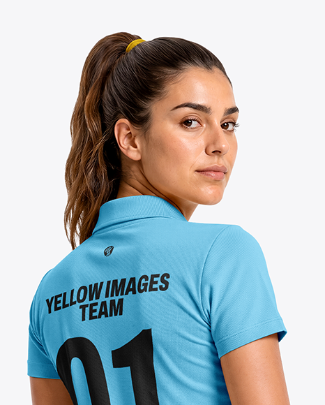 Woman Wearing Padel Tennis Uniform Mockup