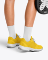 Woman Wearing Padel Tennis Uniform Mockup