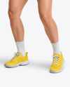 Woman Wearing Padel Tennis Uniform Mockup