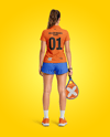 Woman Wearing Padel Tennis Uniform Mockup