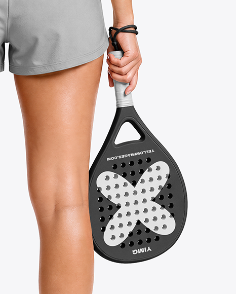 Woman Wearing Padel Tennis Uniform Mockup