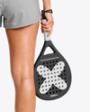 Woman Wearing Padel Tennis Uniform Mockup