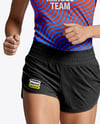 Woman Wearing Running Kit Mockup