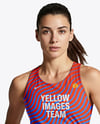 Woman Wearing Running Kit Mockup