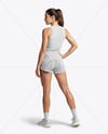 Woman Wearing Running Kit Mockup