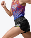Woman Wearing Running Kit Mockup