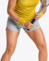 Woman Wearing Squash Uniform Mockup