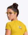 Woman Wearing Squash Uniform Mockup