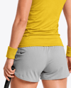 Woman Wearing Squash Uniform Mockup