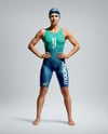 Woman Wearing Swimming Legsuit Mockup