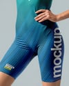 Woman Wearing Swimming Legsuit Mockup