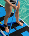 Woman Wearing Swimsuit with SUP Board Mockup