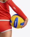 Woman Wearing Volleyball Kit Mockup
