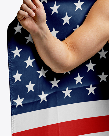 Woman Wearing Wrestling Uniform Mockup