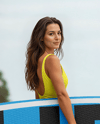 Woman with SUP Board Mockup