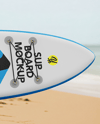 Woman with SUP Board Mockup