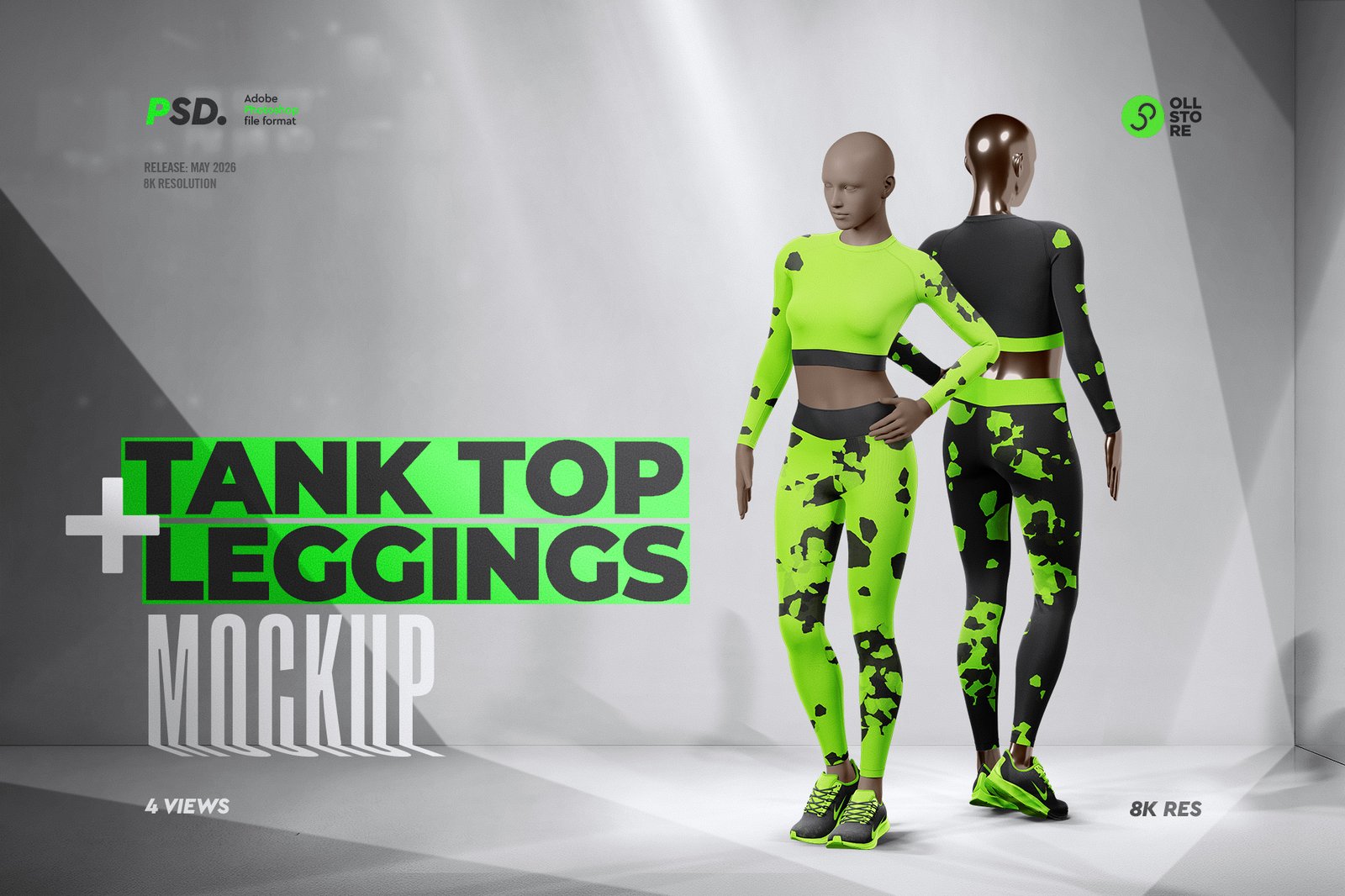 Women's Activewear Mockup Set