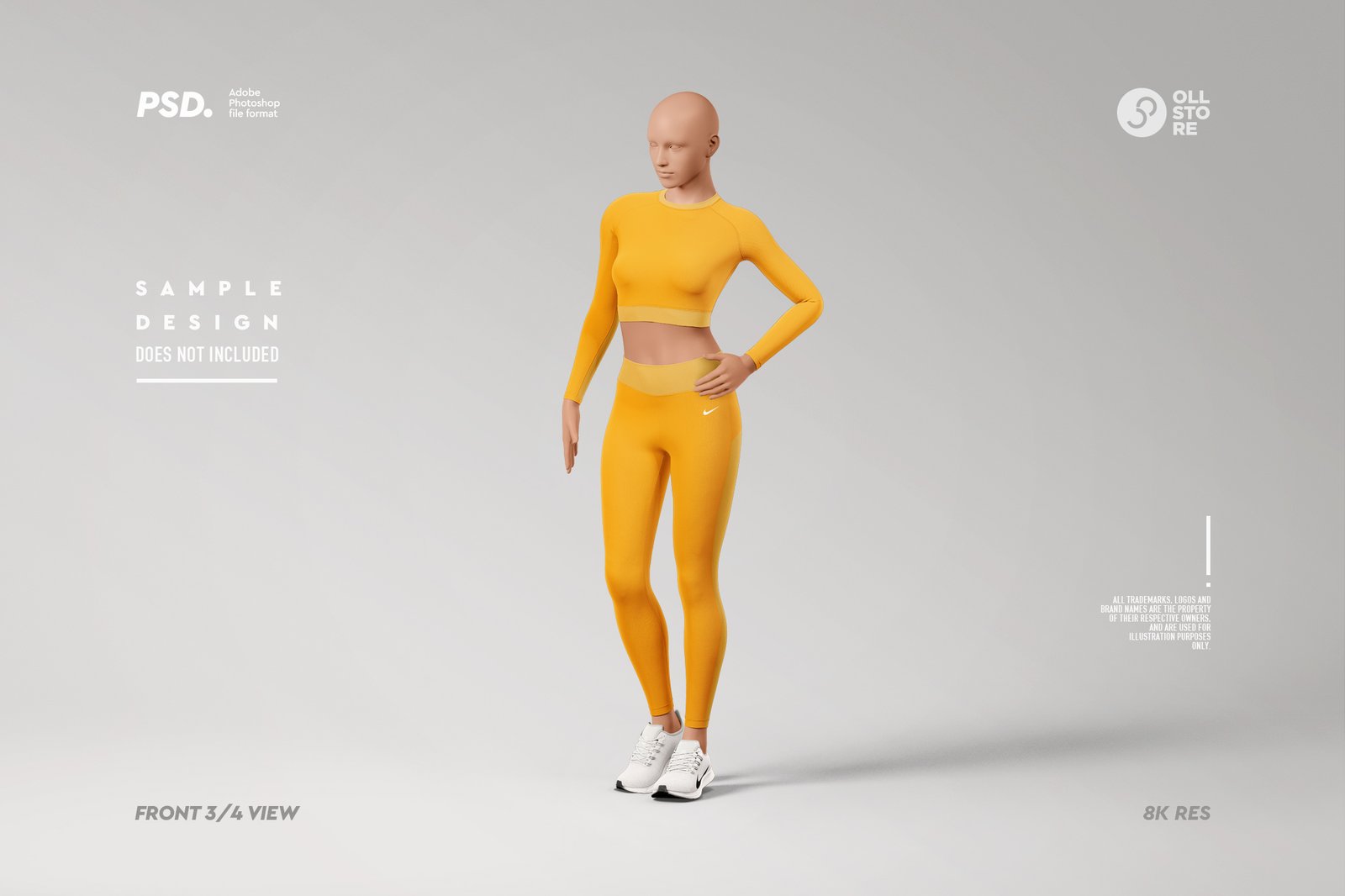 Women's Activewear Mockup Set