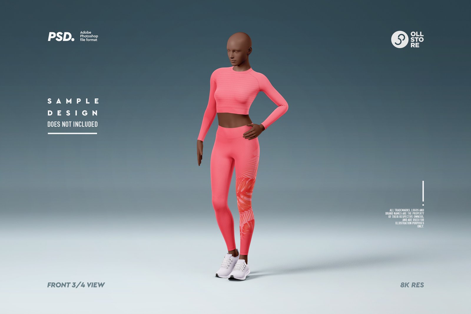Women's Activewear Mockup Set