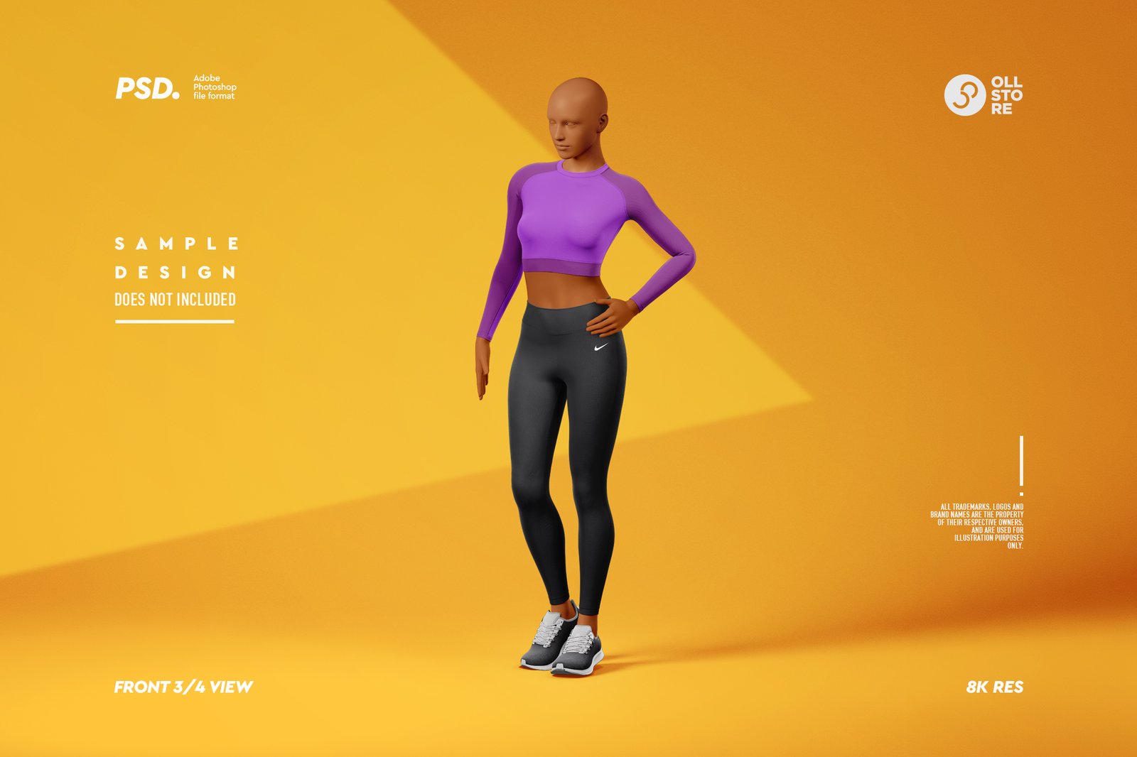 Women's Activewear Mockup Set