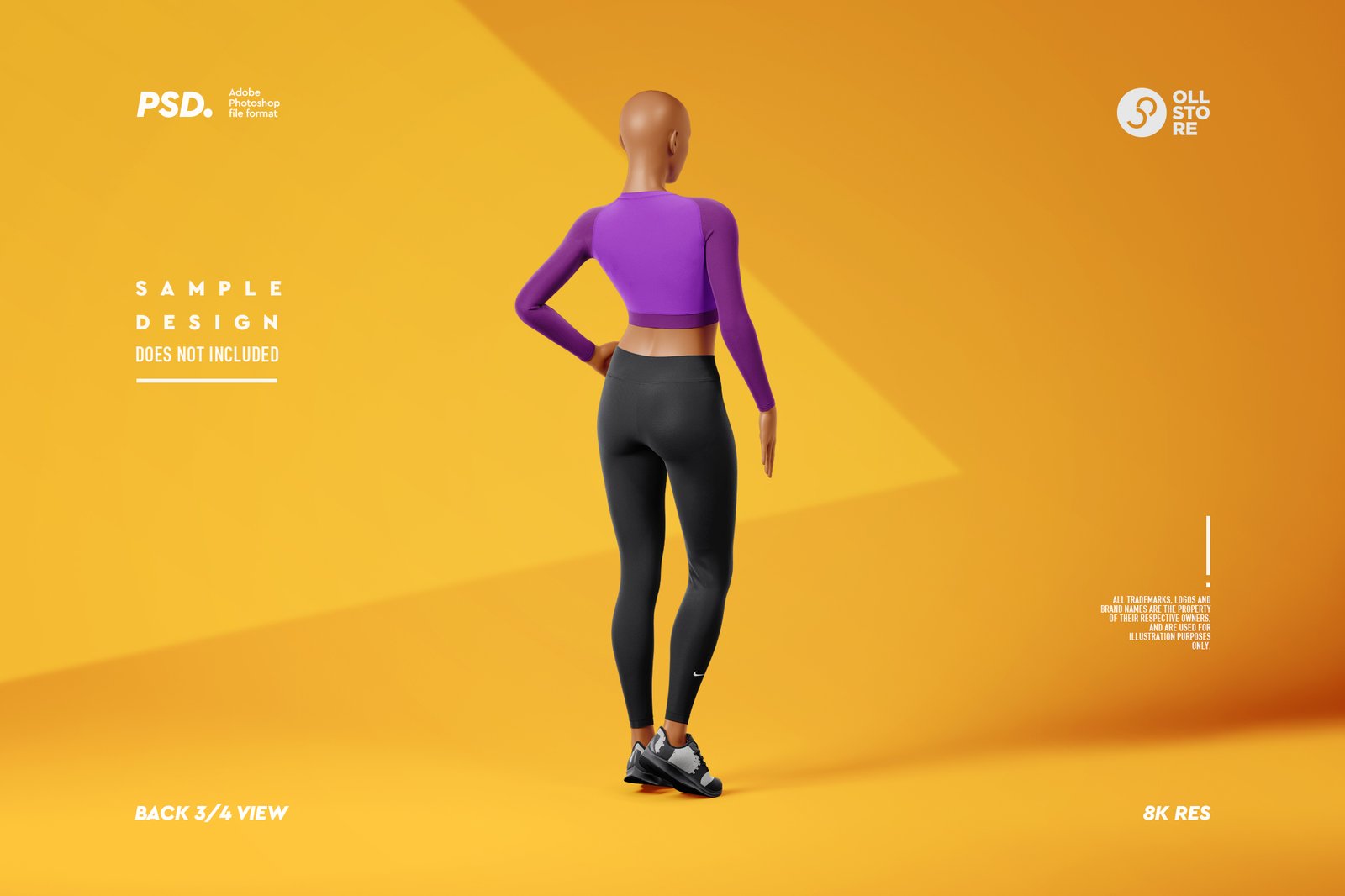 Women's Activewear Mockup Set