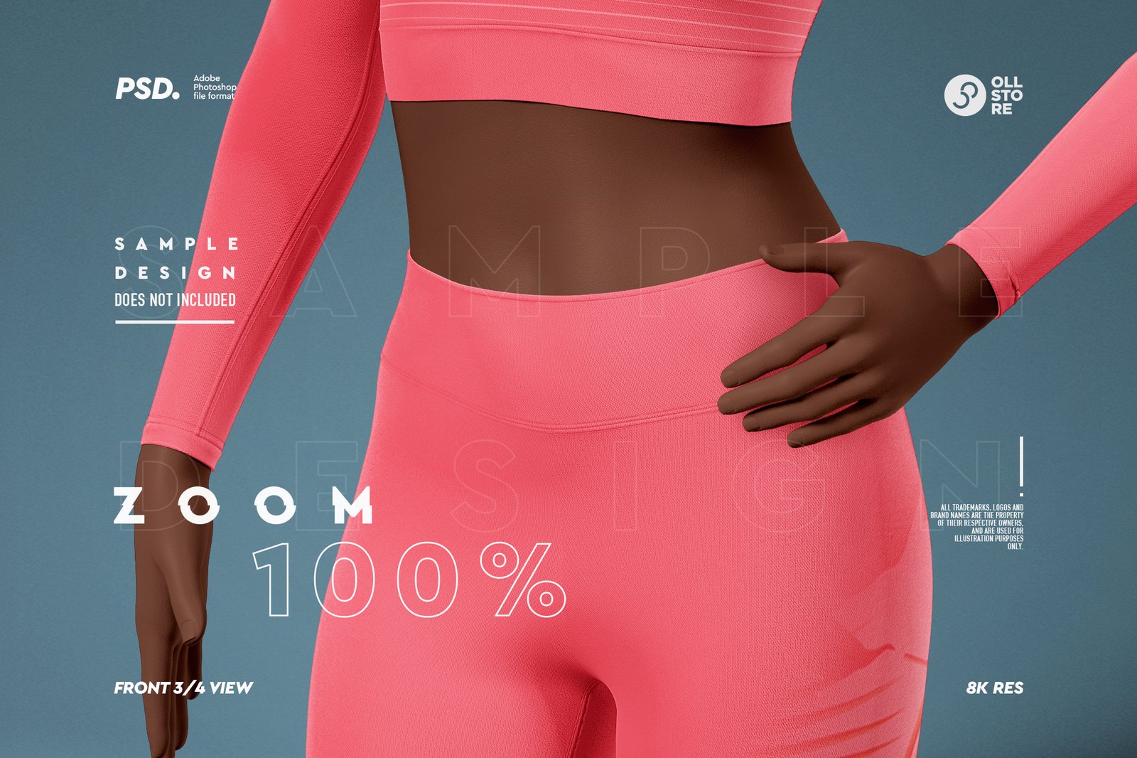 Women's Activewear Mockup Set