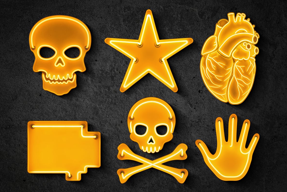 Yellow Neon Font