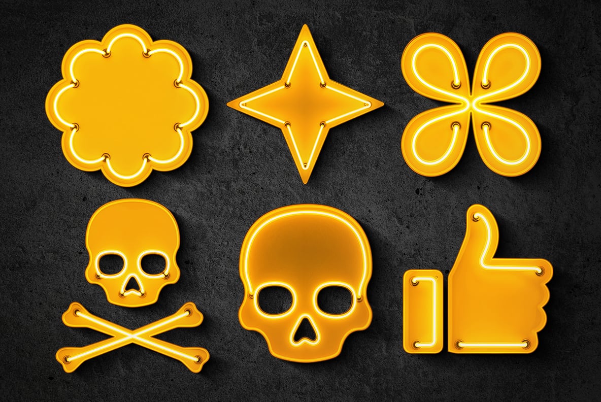 Yellow Neon Font
