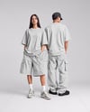 Young Couple Wearing Oversized T-Shirts Mockup