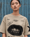 Young Couple Wearing Oversized T-Shirts Mockup
