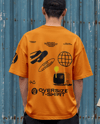 Young Couple Wearing Oversized T-Shirts Mockup