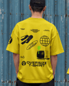 Young Couple Wearing Oversized T-Shirts Mockup