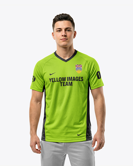 Young Man Wearing eSports Jersey Mockup