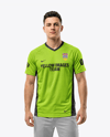 Young Man Wearing eSports Jersey Mockup