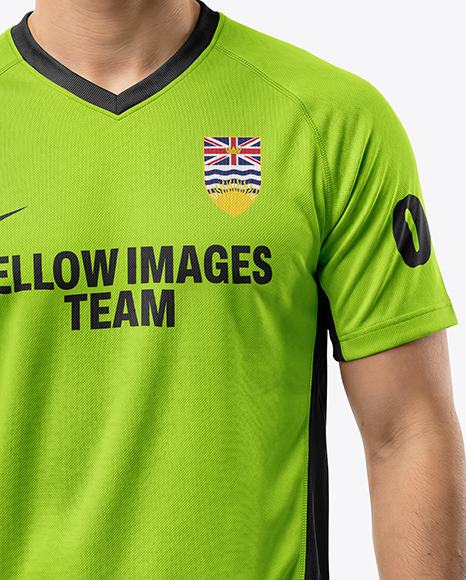 Young Man Wearing eSports Jersey Mockup