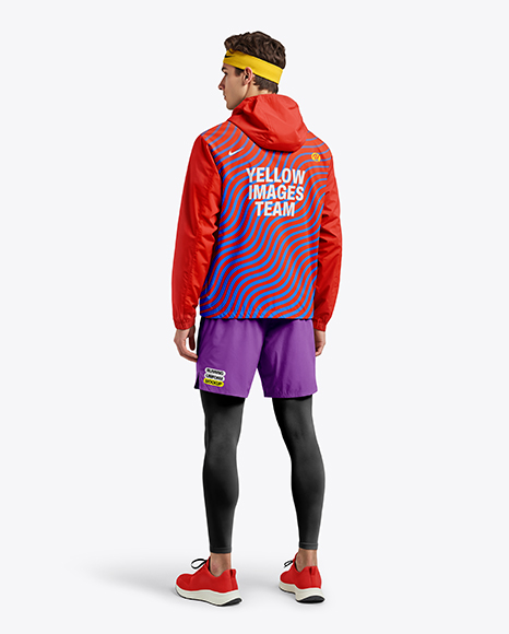 Young Man Wearing Full Running Kit Mockup - PSD Mockups