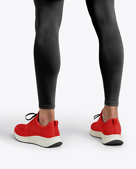 Young Man Wearing Full Running Kit Mockup