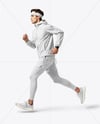 Young Man Wearing Full Running Kit Mockup