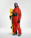 Young Man Wearing Full Snowboard Kit Mockup