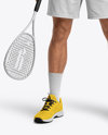 Young Man Wearing Squash Uniform Mockup