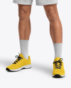 Young Man Wearing Squash Uniform Mockup